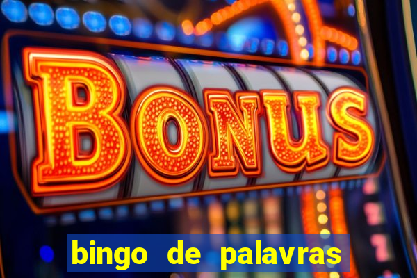 bingo de palavras cha de bebe